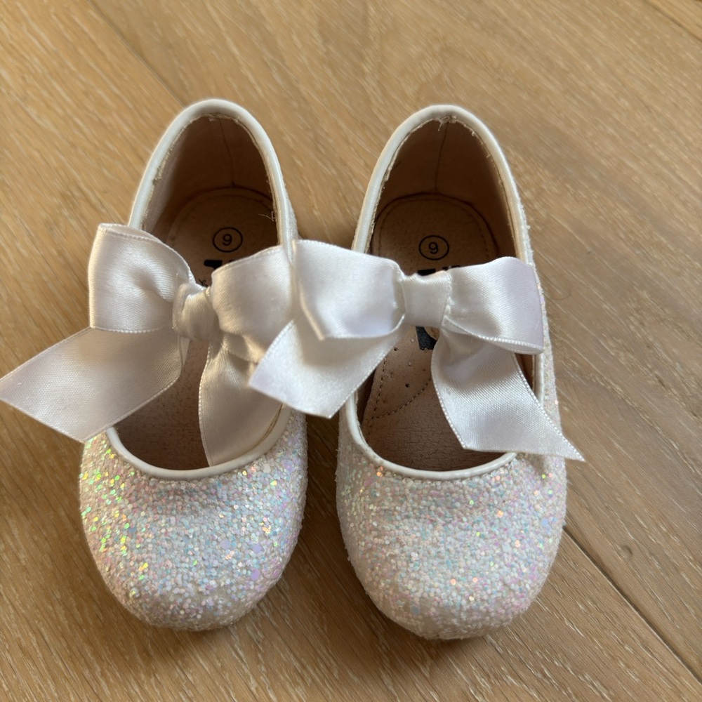 Tiny Toes Nation Sparkly Ballet shoes